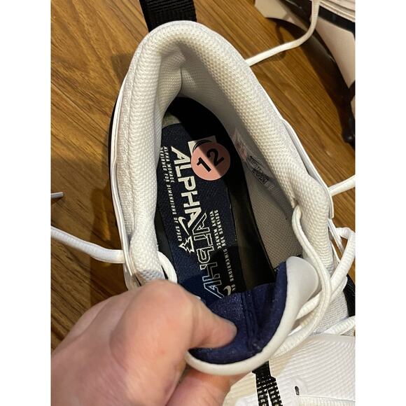 NWT Men's Nike Alpha Menace Pro 3 Football Cleats White Black CT6649-108 Size 12 - Picture 6 of 10